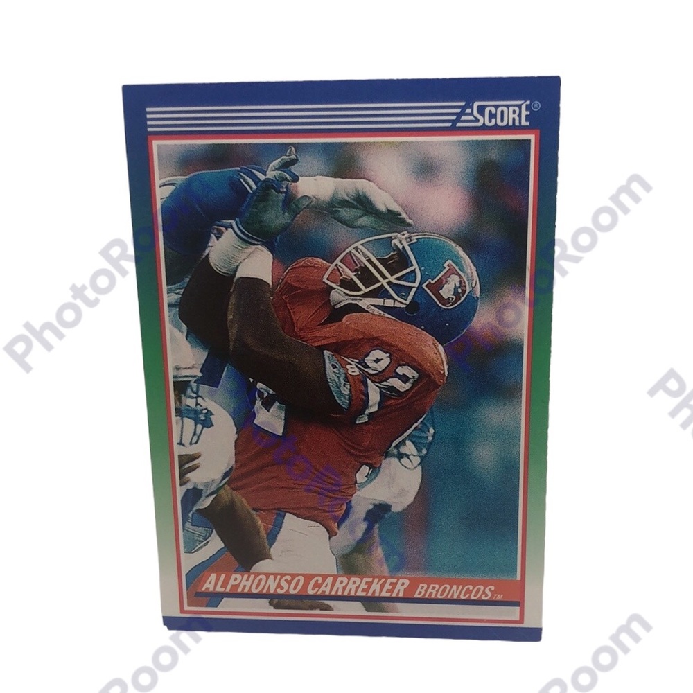 🟢 1990 Score Football Card #419 Alphonso Carreker